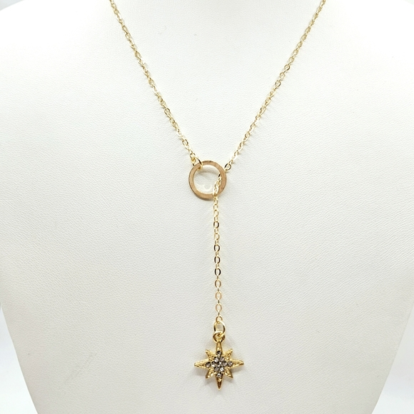 Jewelry - Crystal Star Lariat Necklace